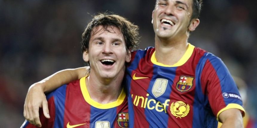 Leo Messi i David Villa, Foto: Reuters