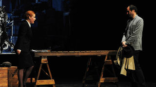 Zadar, 24.04.2013. snimio: Nenad Marčev 
dramska pretplata 
Kazalište PLAYDRAMA, Split 
Jeffrey Hatcher 
PICASSO 
redateljica: Nenni Delmestre 
igraju: Elvis Bošnjak, Lana Helena Hulenić 
Velika dvorana HNK Zadar