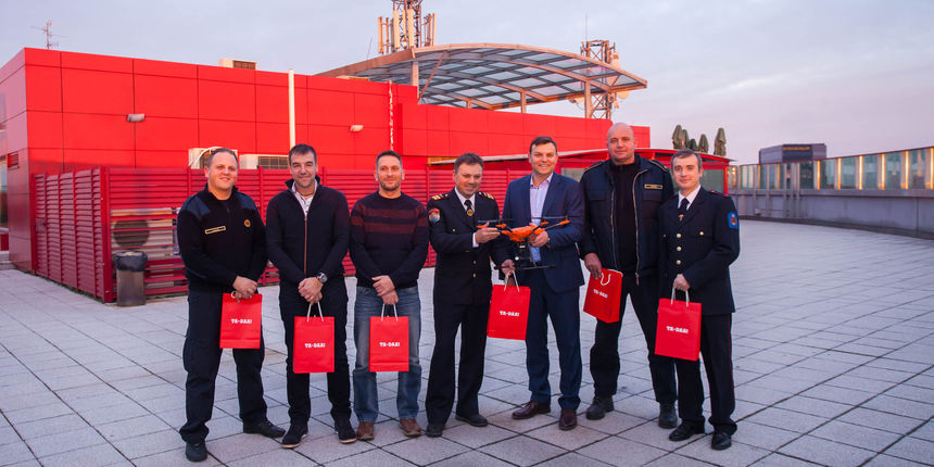 Tele2 donirao dronove vatrogascima, među njima i JVP Grada Zadra