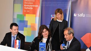 Potpisivanje ugovora u prezentacijskom centru “Podzemni grad Paklenice” NP Paklenica Potpisivanje ugovora u prezentacijskom centru “Podzemni grad Paklenice” NP Paklenica