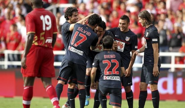 Slavlje igrača Atletico Madrida, Foto. Reuters