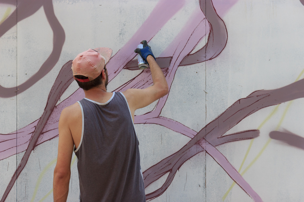 Pripreme za KvartArt festival: grafiteri u akciji