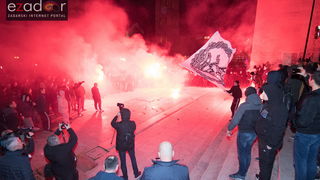 Okupljanje Tornada na Forumu i korteo do Krešinog doma Okupljanje Tornada na Forumu i korteo do Krešinog doma