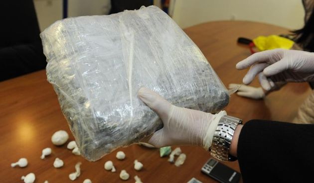 Sibenik – U sjedistu Uprave policije Sibensko-kninske zupanije odrzana konferencija za medije na kojoj su predstavljeni rezultati oko zaplijene droge. Zaplijenjena droga na trzistu vrijedi preko 100 000 kuna. Photo: Hrvoje Jelavic/PIXSELL