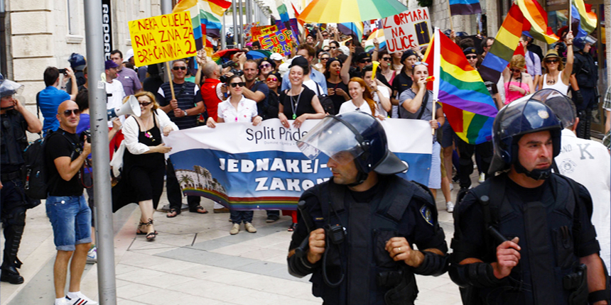 Split Gay Pride Split Gay Pride