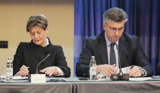 Martina Dalić i Andrej Plenković