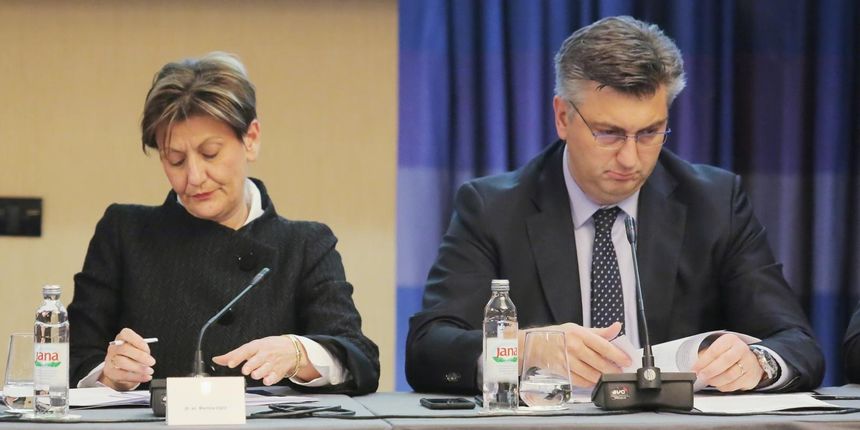 Martina Dalić i Andrej Plenković