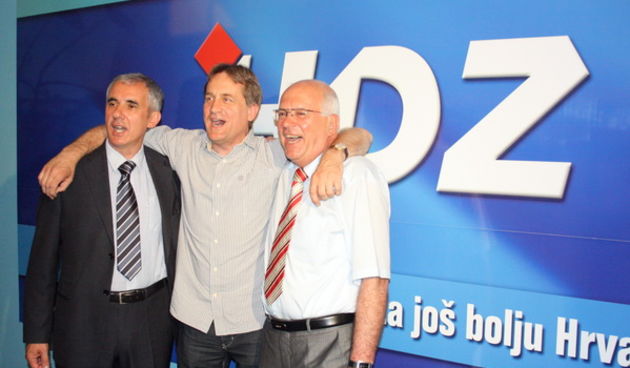 Slavlje izborne pobjede u stozeru HDZ-a, Foto: Mladen Malik