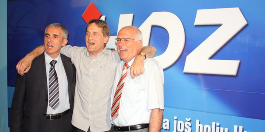 Slavlje izborne pobjede u stozeru HDZ-a, Foto: Mladen Malik Slavlje izborne pobjede u stozeru HDZ-a, Foto: Mladen Malik