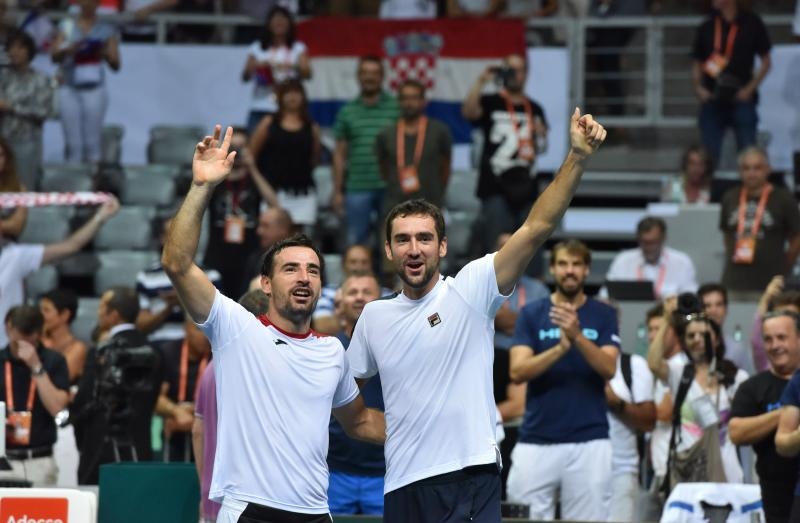 Davis Cup: Ivan Dodig/Marin Čilić – Nicolas Mahut/Pierre-Hugues Herbert 3-1. Photo. Hrvoje Jelavić/PIXSELL