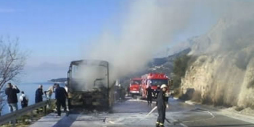 Požar – autobus (Foto: HTV)