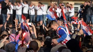 Brončani kauboji svečano dočekani na Trgu bana Josipa Jelačića. Foto: Goran Stanzl/PIXSELL