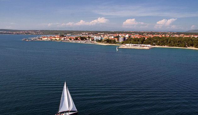Biograd iz zraka (foto: Marin Gospić)