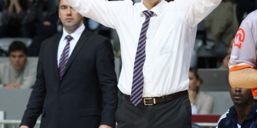 Zadar, 231010. Dvorana Kresimira Cosica. Kosarkaska utakmica NLB-e lile izmedju Zadra i Nynburga. Na fotografiji: trener Zadra Danijel Jusup. Foto: Vladimir Ivanov / CROPIX