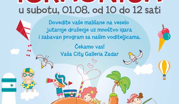 Šarena ljetna igraonica ove subote u City galleriji!