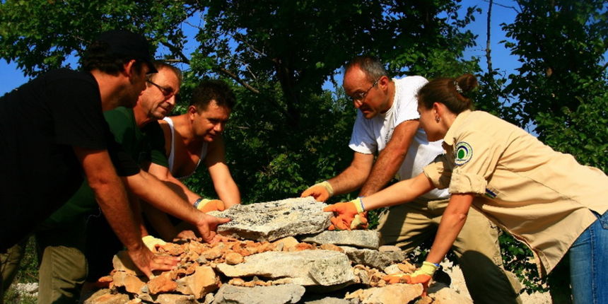 Radionica suhozid gradnja u PP Vransko jezero, foto: PP Vransko jezero
