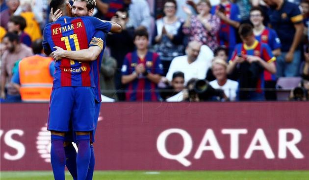 Lionel Messi i Neymar, foto: EPA/Quique Garcia/Hina