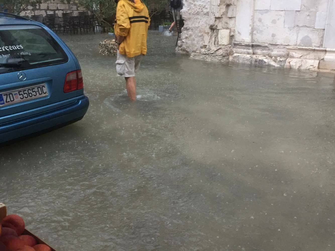 Poplava u Zadru, Poluotok