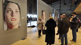 Zagreb, 260213.
Lauba, Prilaz baruna Filipovica 23a.
Otvorenje izlozbe Lovre Artukovica “Lice slike” , ciklus “Lice slike” nastao je od 2006. do 2013. godine, a prikazuje facijalne gestikulacije modela.
Na slici: detalj sa izlozbe.
Foto: Damir Krajac / CR