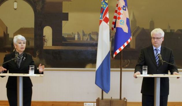 Kosor i Josipović (Foto: Cropix)