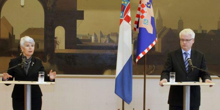 Kosor i Josipović (Foto: Cropix)