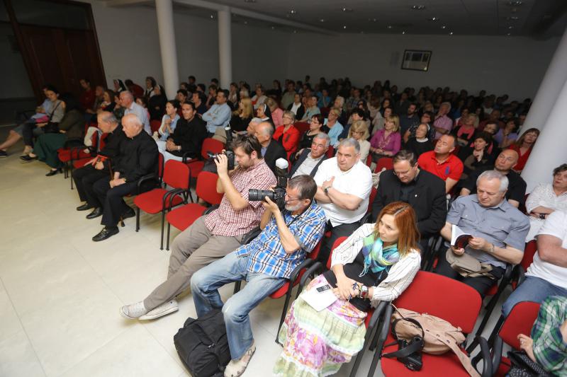 U dvorani samostana Skolskih sestara Franjevki u Arbanasima odrzana je promocija knjige Dr. Judith Reisman Seksualna sabotaza. Photo: Filip Brala/PIXSELL