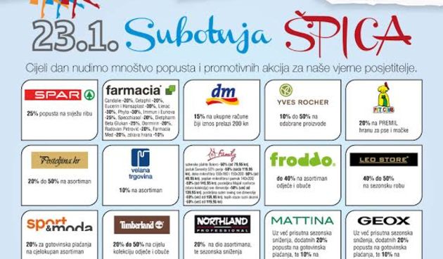 City Galleria: Subotnja špica 23. siječnja 2016.