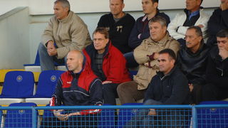 Zadar, 071109.
Nogomet, T- Com 1. HNL susret 14. kola Zadar – Varteks.
Na fotografiji: ministar Bozidar Kalmeta u publici.
Foto: Andrija Lucic / CROPIX