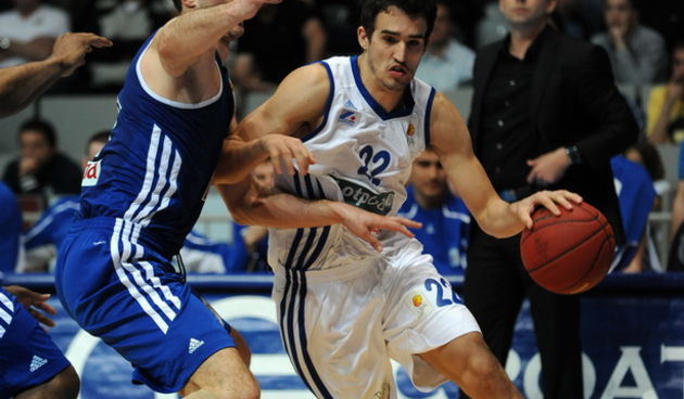 Zadar, 260413.
Dvorana Kresimira Cosica. 
Utakmica 9. kola A1 lige za prvaka izmedju KK Zadar i KK Cibona.
Na fotografiji: Batur (22).
Foto: Luka Gerlanc / CROPIX