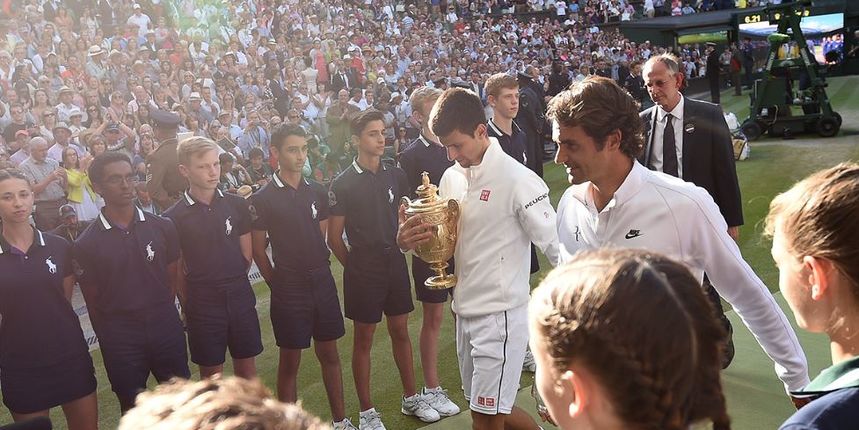 Novak Đoković i Roger Federer, foto: wimbledon.com