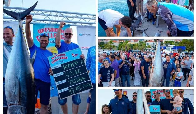 Najtežu ulovljenu tunu imala je domaća ekipa