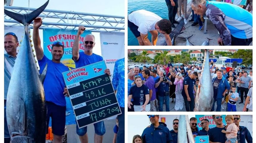 Najtežu ulovljenu tunu imala je domaća ekipa