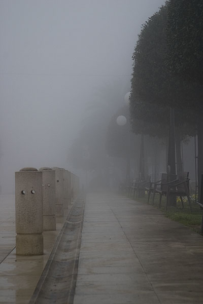 Zadar, magla svuda oko nas