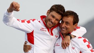 Rioe de Janeiro. Olimpijski prvaci u klasi 470, Šime Fantela i Igor Marenić. Photo. Igor Kralj/PIXSELL Rioe de Janeiro. Olimpijski prvaci u klasi 470, Šime Fantela i Igor Marenić. Photo. Igor Kralj/PIXSELL