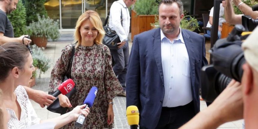 Dolazak clanova na sjednicu Predsjednistva SDP-a. Milanka Opacic. Photo: Luka Stanzl/PIXSELL