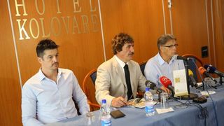 04.09.2014., Zadar – Press konferencija – Miroslav Ciro Blazevic – nakon sto je izabran za trenera NK Zadar. Photo: Filip Brala/PIXSELL 04.09.2014., Zadar – Press konferencija – Miroslav Ciro Blazevic – nakon sto je izabran za trenera NK Zadar. Photo: Filip Brala/PIXSELL