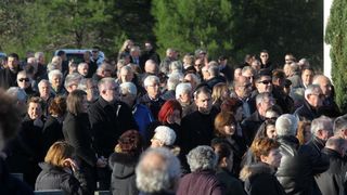 Vir – Pogreb bivseg nogometasa i trenera Tome Basic. Photo: Filip Brala/PIXSELL