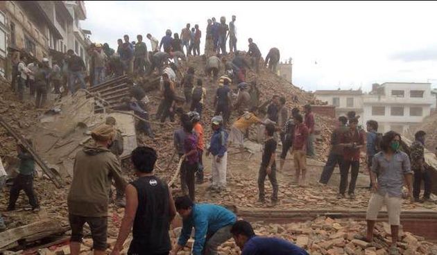 Potres u Nepalu, screenshot