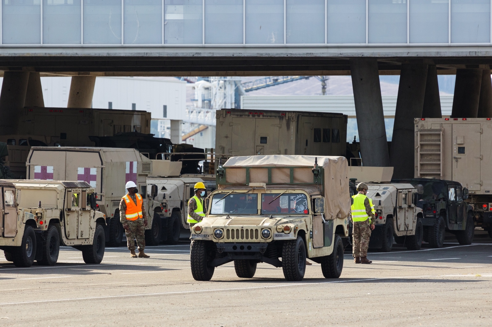 U Gaženicu dopremljena vojna oprema i sredstva za vježbu Immediate Response 21 U Gaženicu dopremljena vojna oprema i sredstva za vježbu Immediate Response 21