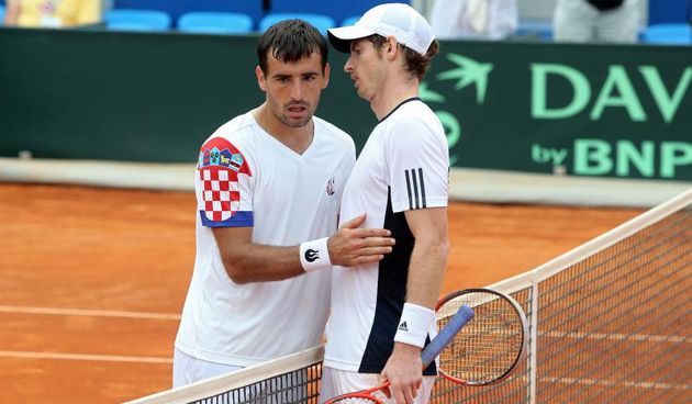 15.09.2013., stadion Stella Maris, Umag – Kvalifikacije za Svjetsku skupinu Davis cupa, Hrvatska – Velika Britanija, Ivan Dodig – Andy Murray. Photo: Sanjin Strukic/PIXSELL