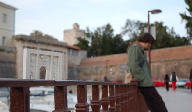 Želimir Periš uz Kopnena vrata u Foši, Foto: Domagoj Žorž