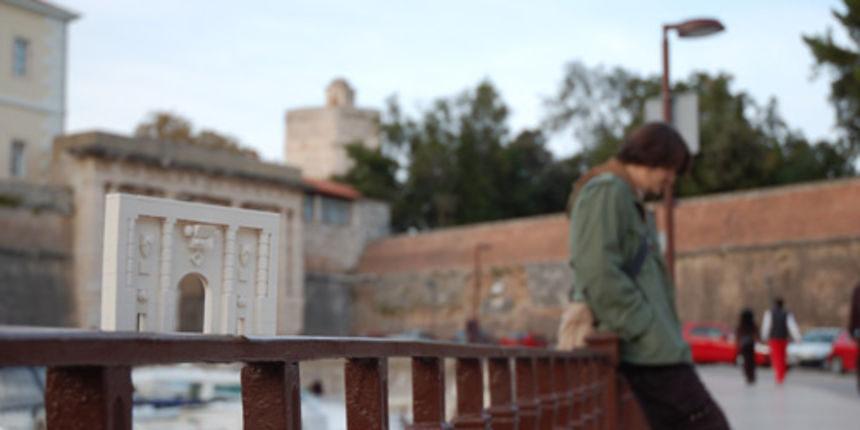 Želimir Periš uz Kopnena vrata u Foši, Foto: Domagoj Žorž