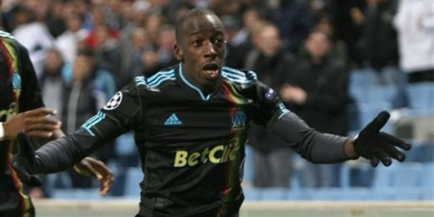 Marseille Senegalese defender Souleymane Diawara reacts after scoring against MSK Žilina (foto: AP Photo)