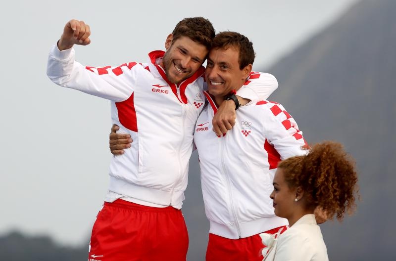 Rioe de Janeiro. Olimpijski prvaci u klasi 470, Šime Fantela i Igor Marenić. Photo. Igor Kralj/PIXSELL Rioe de Janeiro. Olimpijski prvaci u klasi 470, Šime Fantela i Igor Marenić. Photo. Igor Kralj/PIXSELL