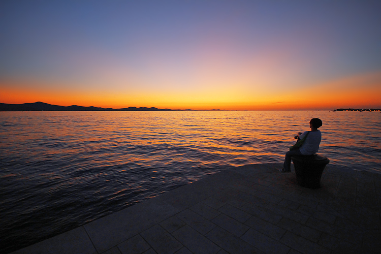 Suton na zadarskoj rivi 15. rujna 2011. (foto:Saša Čuka)