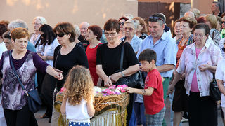 Arbanasi: Procesija povodom blagdana Tijelova 19. lipnja 2014.  foto: Bernard Kotlar