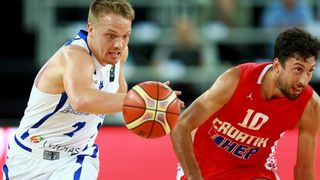Arena Zagreb, Zagreb – Pripremni turnir za EuroBasket 2015., Hrvatska – Estonija. Photo: Igor Kralj i Marko Lukunic/PIXSELL Arena Zagreb, Zagreb – Pripremni turnir za EuroBasket 2015., Hrvatska – Estonija. Photo: Igor Kralj i Marko Lukunic/PIXSELL