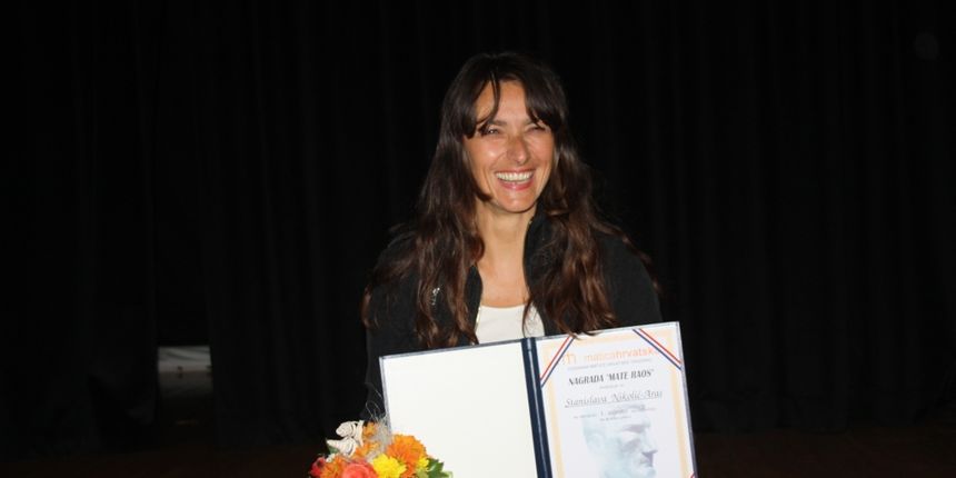 Stanislavi Nikolić Aras nagrada “Mate Raos”, foto: makarska-danas.com