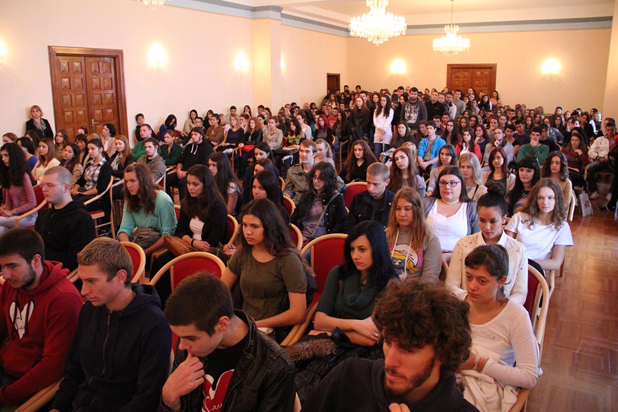 Susret studenata prve godine studija s Rektorom, foto: Iva Perinčić