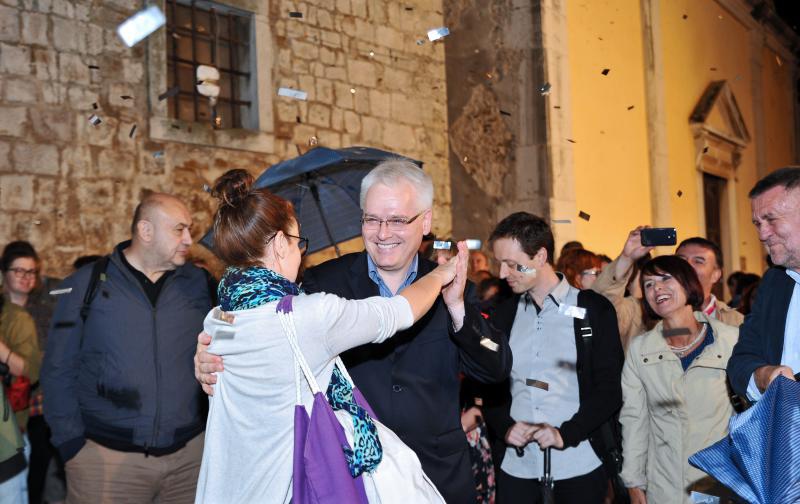 Motovun – Otvaranje 17. po redu Motovun film festivala koje je ove godine obiljezila kisa, no dobro raspolozenje je ostalo. Photo: Nina Djurdjevic/PIXSELL